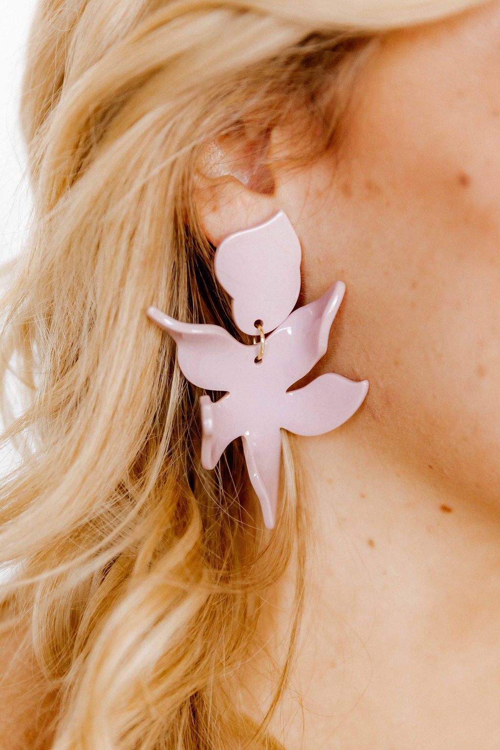 Flora Statement Earrings - Vintage Rose