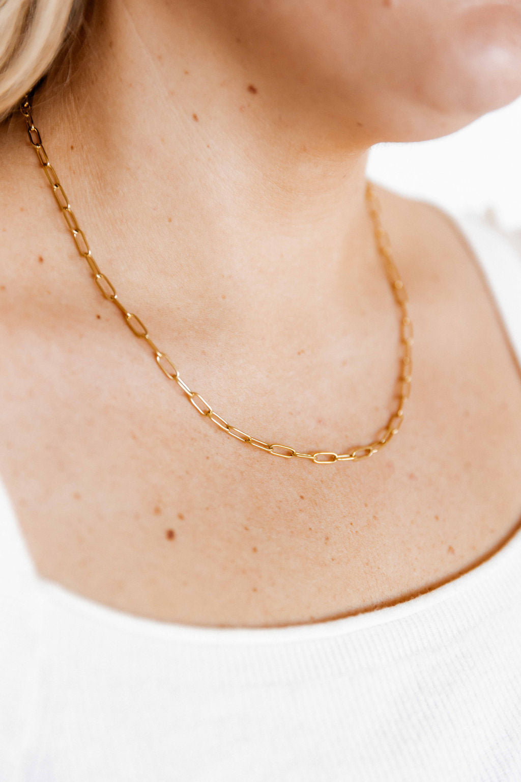 Necklace - Palmer Paperclip - Gold