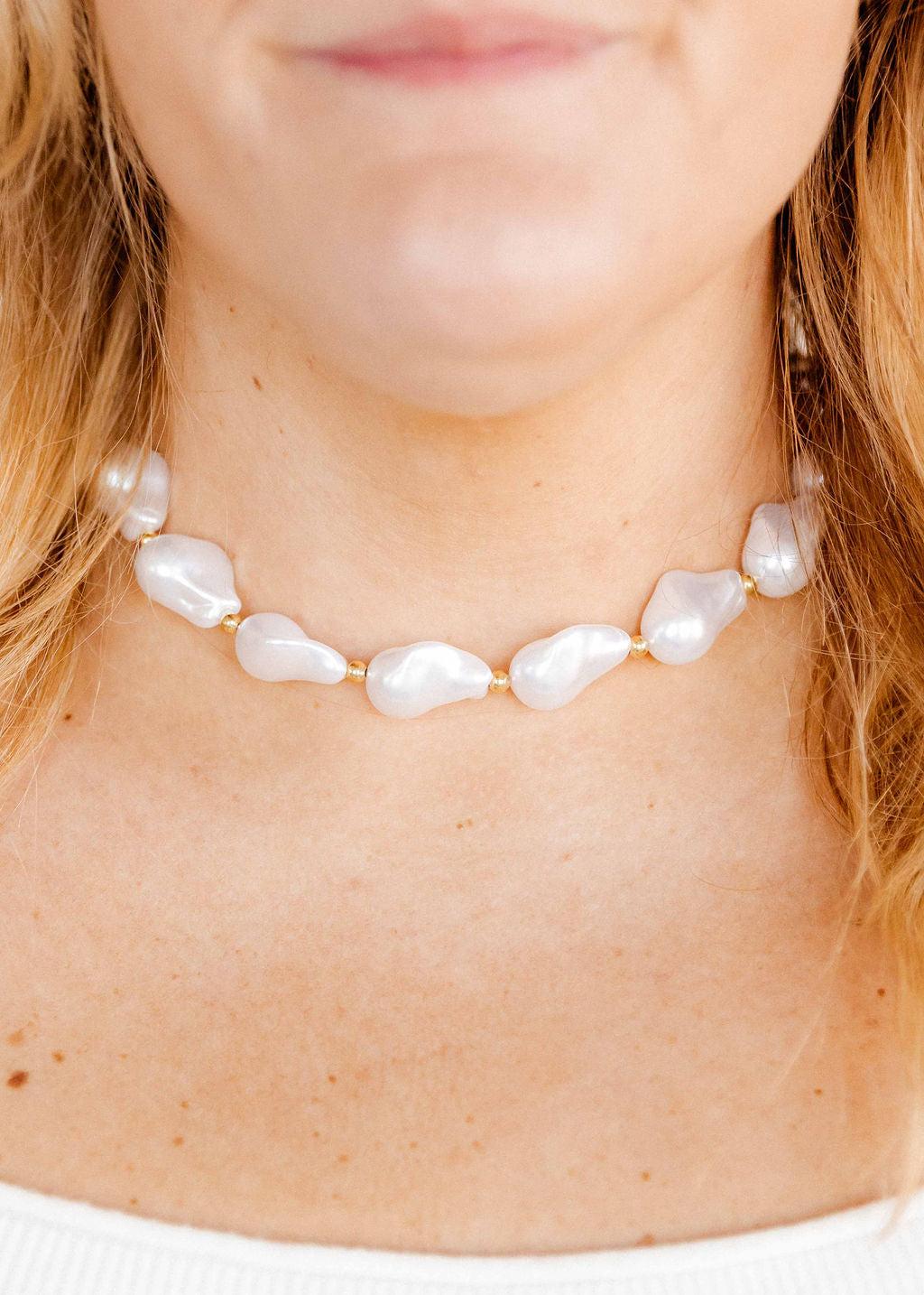 Necklace - Lana Pearl Gold