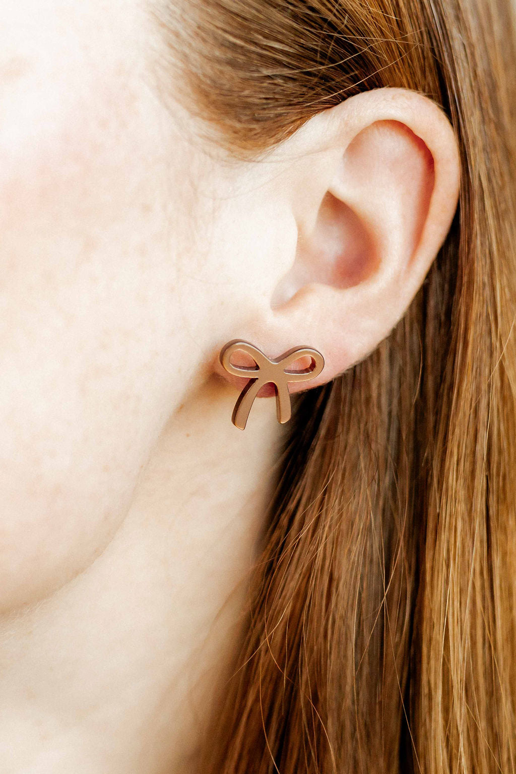 Kylie Bow Earrings - Espresso