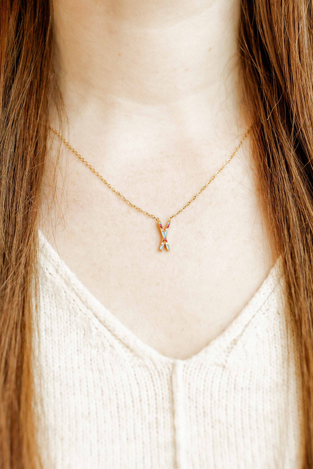 Necklace - Snow Ski