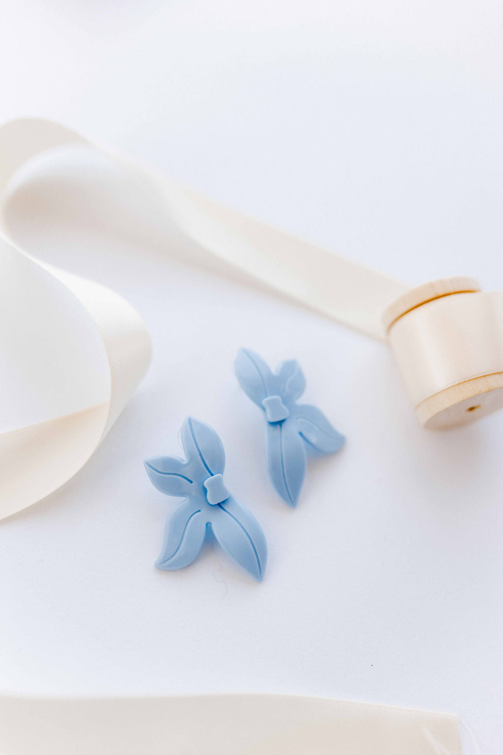Fern Statement Earrings - Bluebell