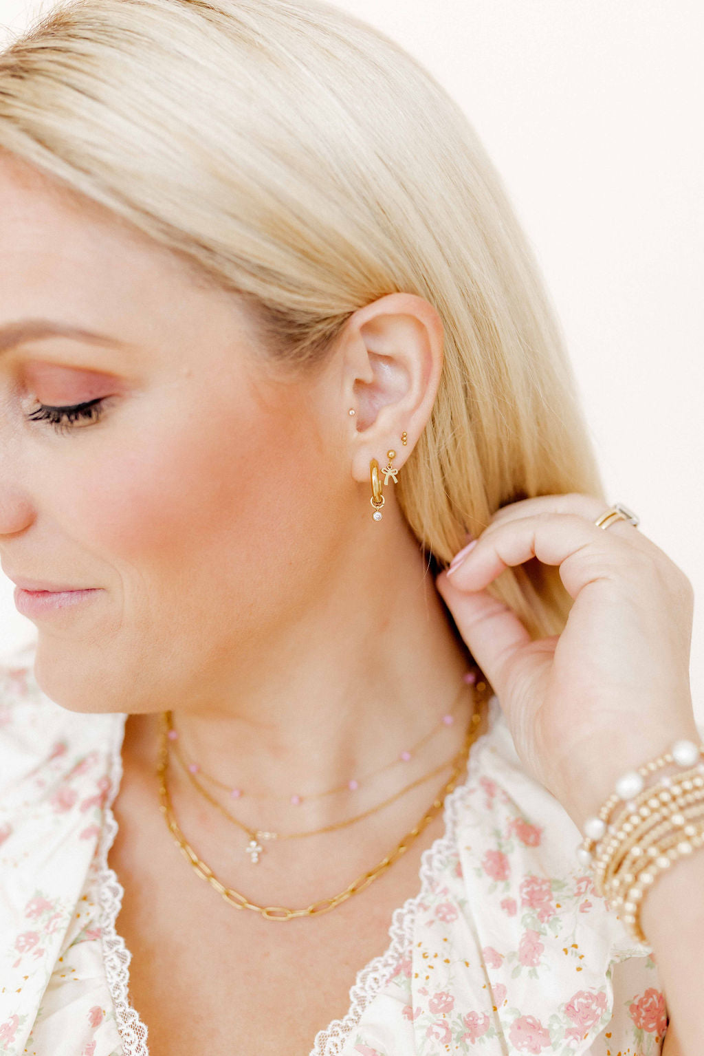 Screwback Stud Earrings - Tally Gold