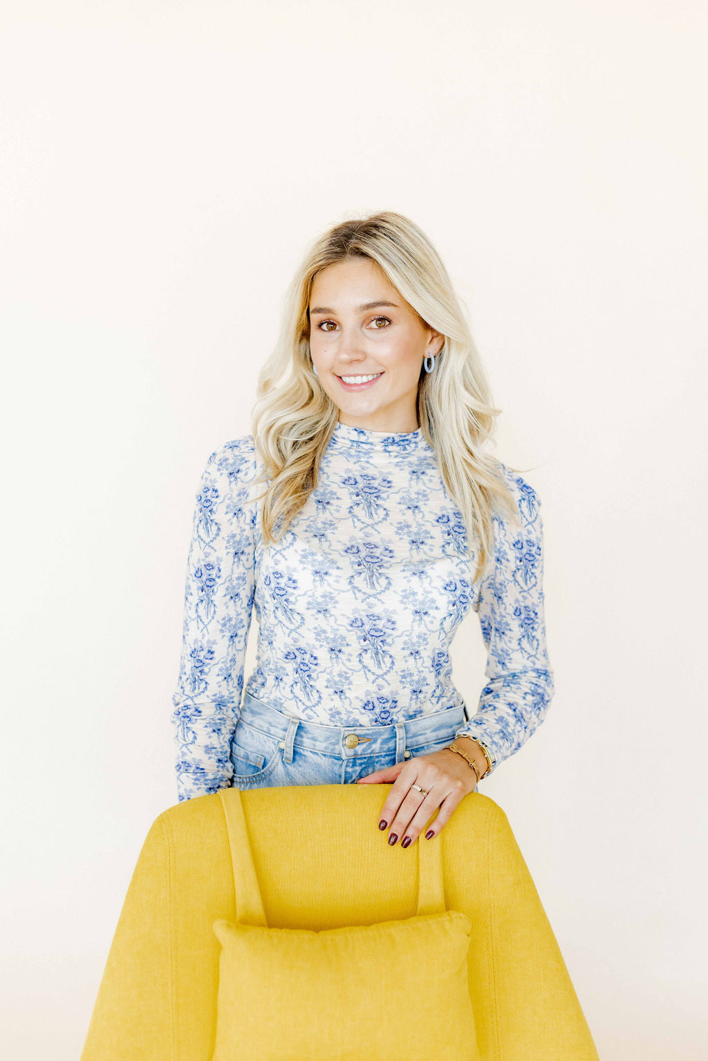 Holly Mini Hoop Earrings - Bluebell