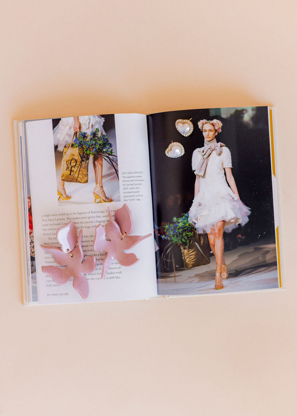 Flora Statement Earrings - Vintage Rose
