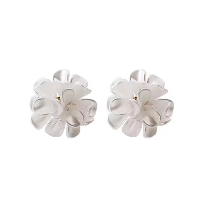 Mason Pearl Flower Statement Earrings