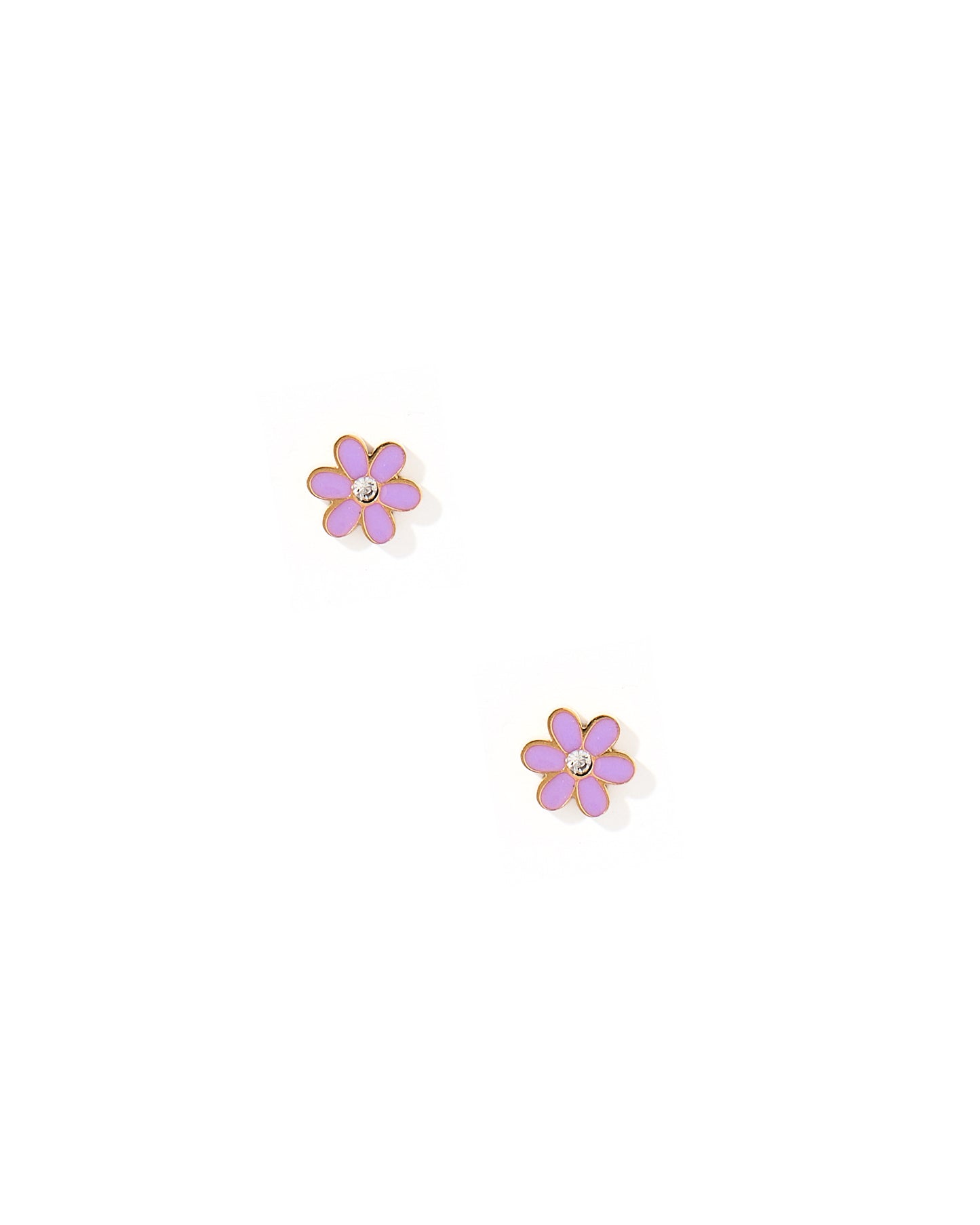 Screwback Stud Earrings - Alli Purple