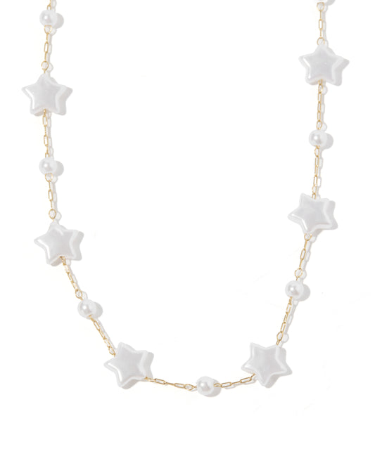 Necklace - Aster Star Pearl