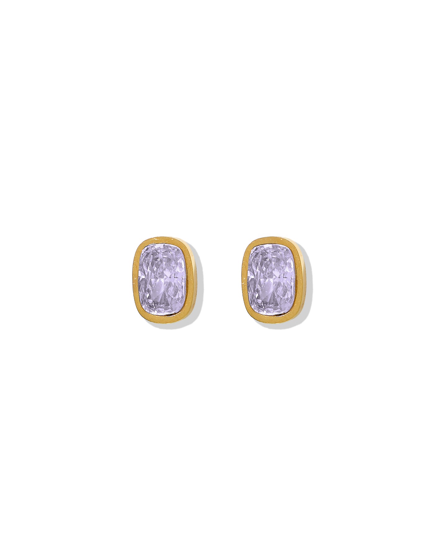 Screwback Stud Earrings - Kay Lavender