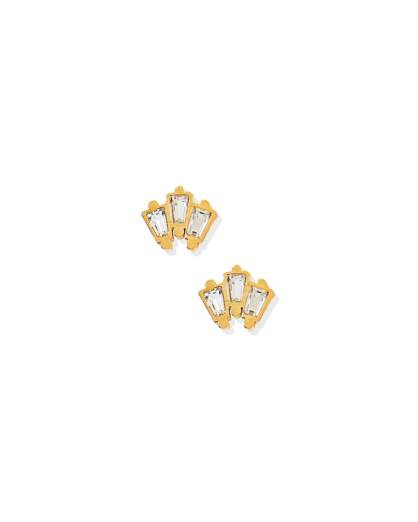 Screwback Stud Earrings - Demi Gold
