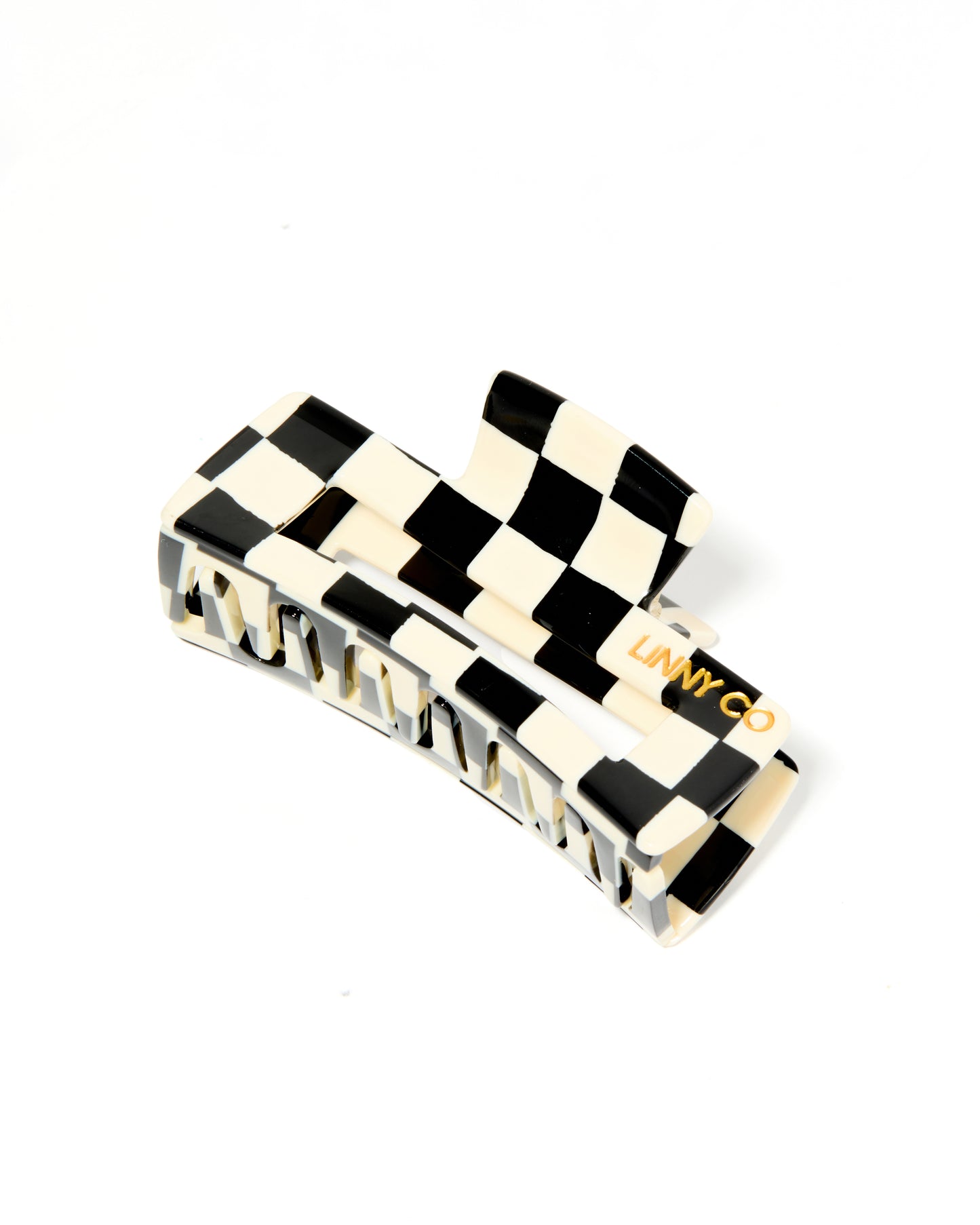 Hair Clip - Kimmy Black and White Checkered
