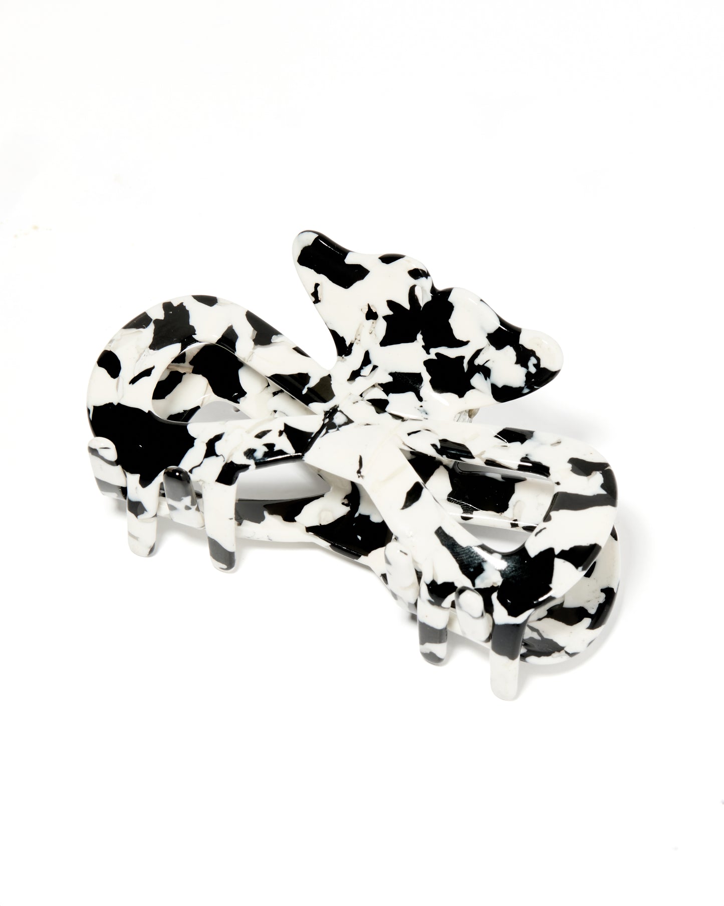 Hair Clip - Anna Bow Black and White