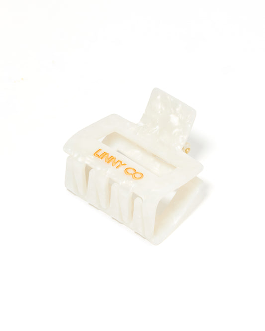 Hair Clip - Bailey Pearl White