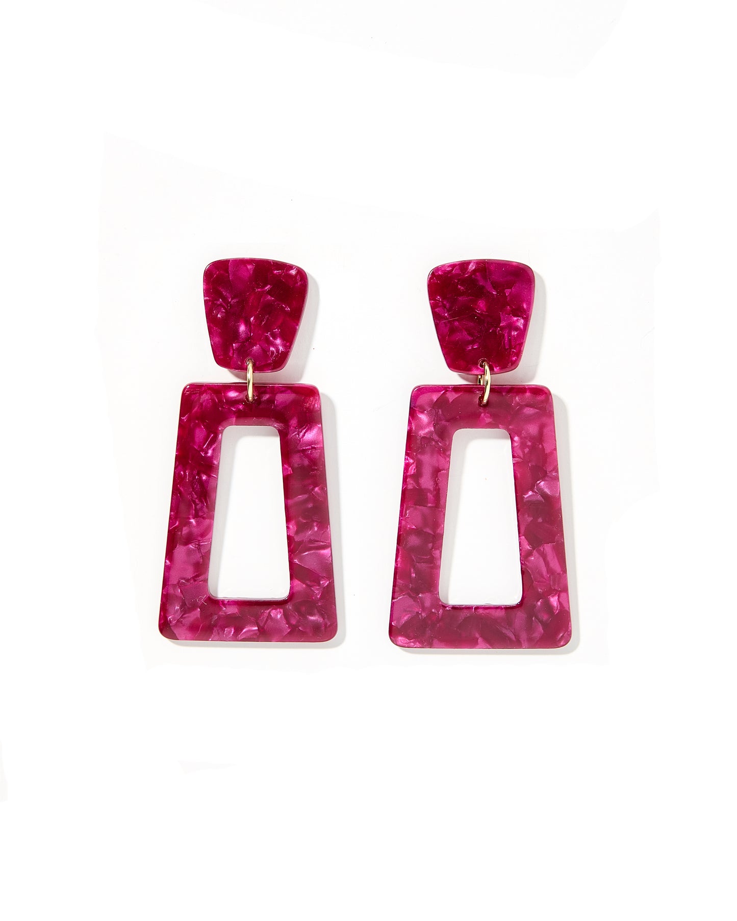 Kennedy Statement Earrings - Pinot Noir