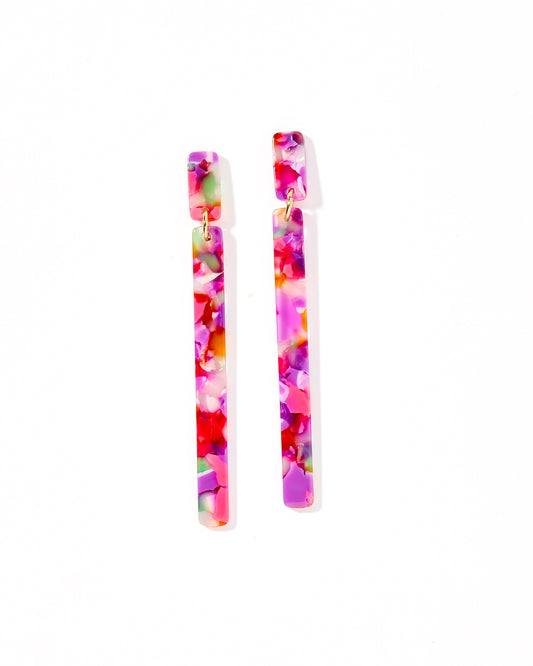 Keli - Pink Multi - Earrings