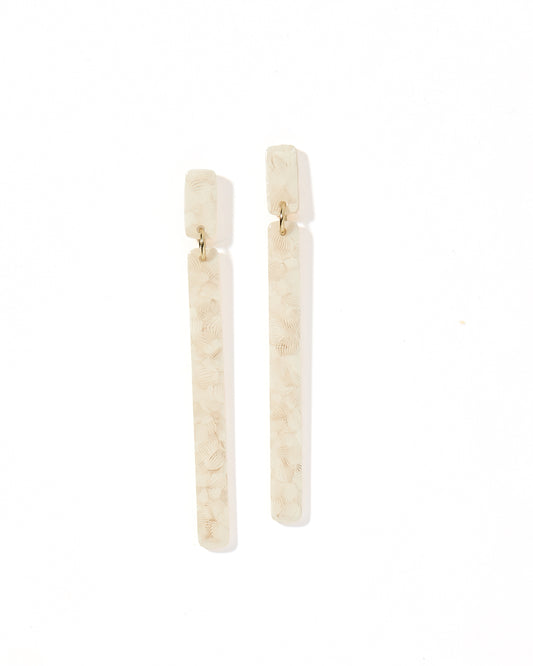 Keli - White Shell - Earrings