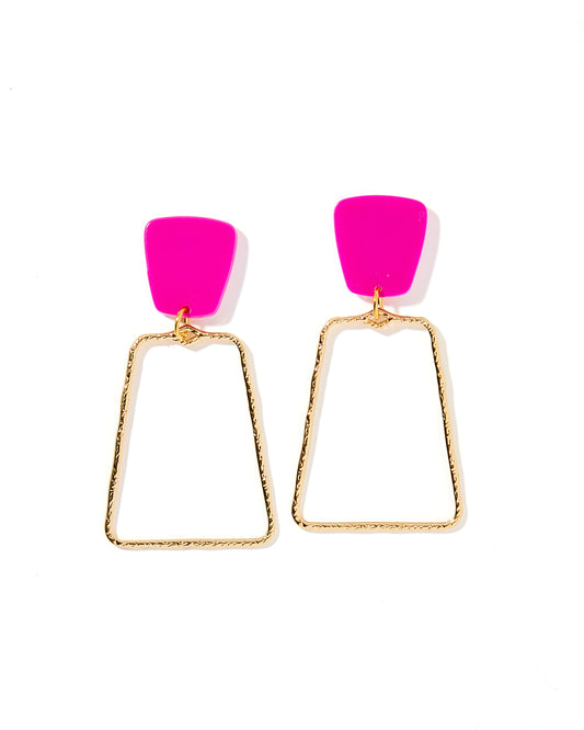 Kaelyn - Magenta - Earrings
