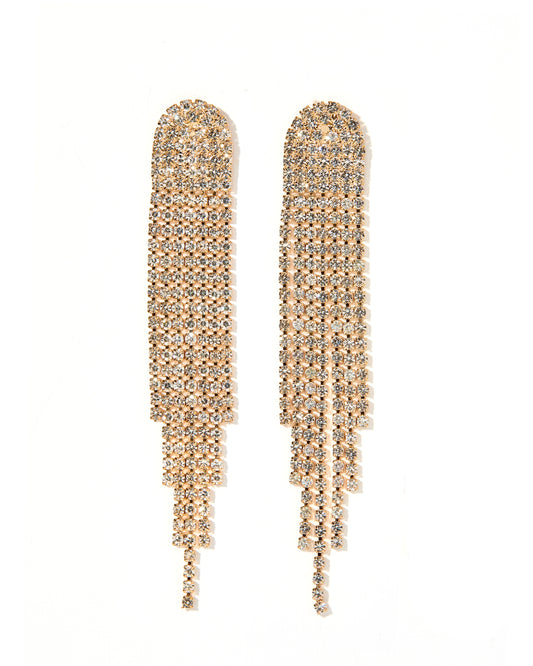 Carrie Statement Earrings - Gold
