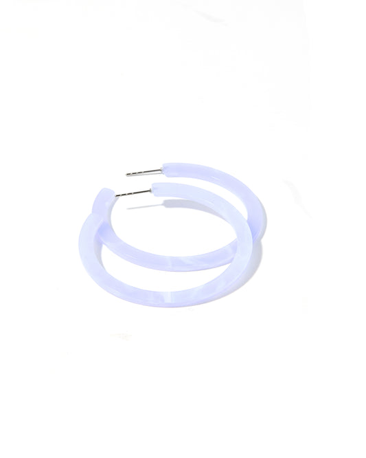 Holly Medium Hoop Earrings - Lavender Haze