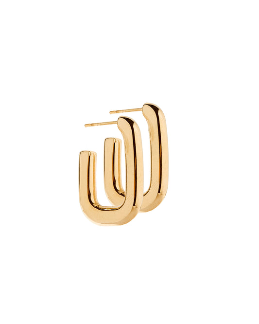 Danielle Hoop Earrings - Gold