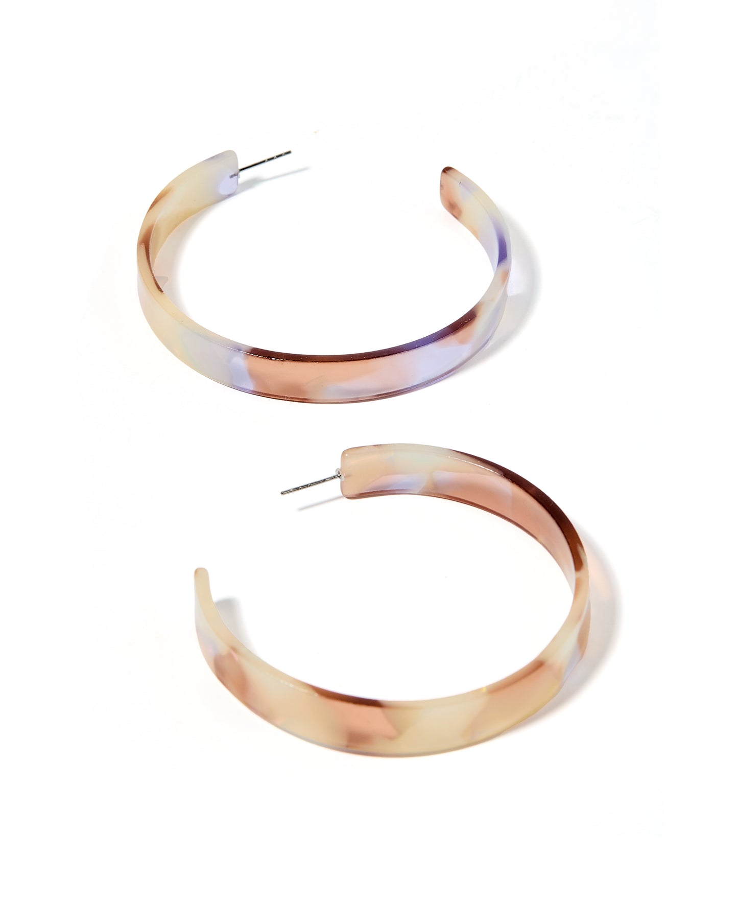 Ashley - Mega Hoop - Lavender Honey - Earrings
