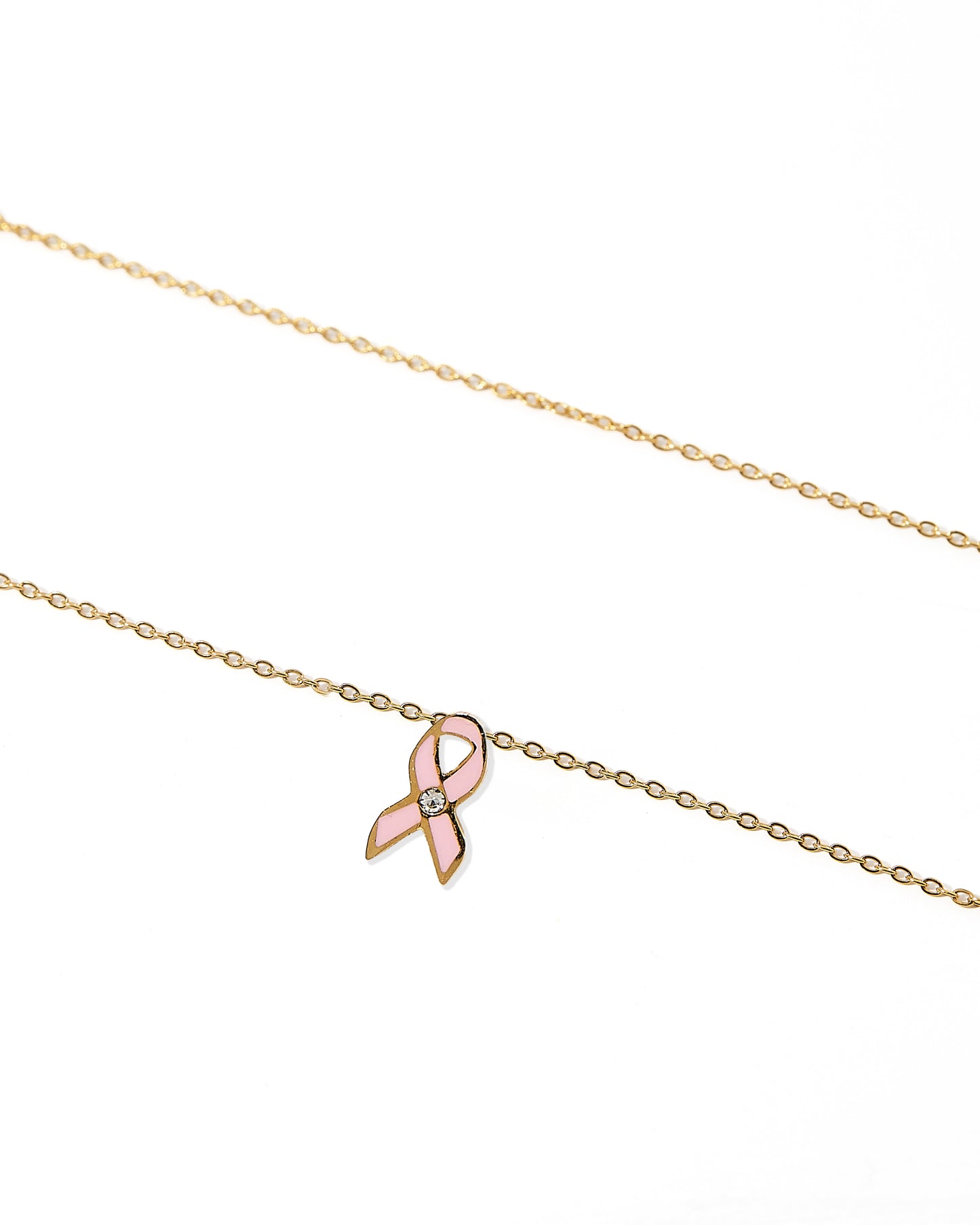Necklace - Breast Cancer Ribbon
