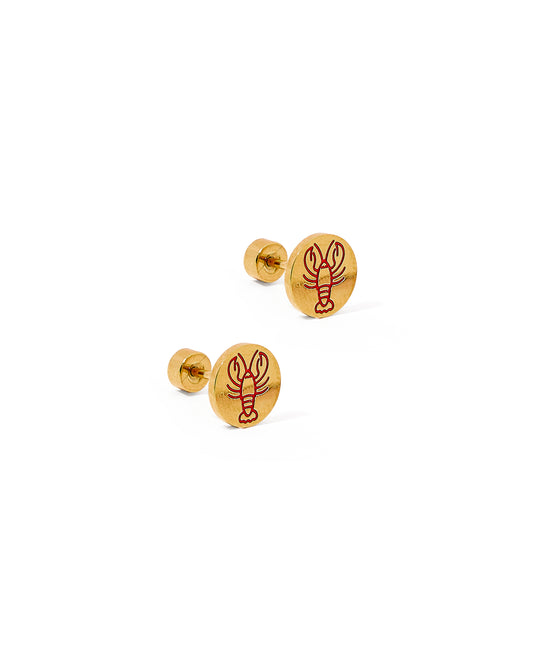 Screwback Stud Earrings - Lobster