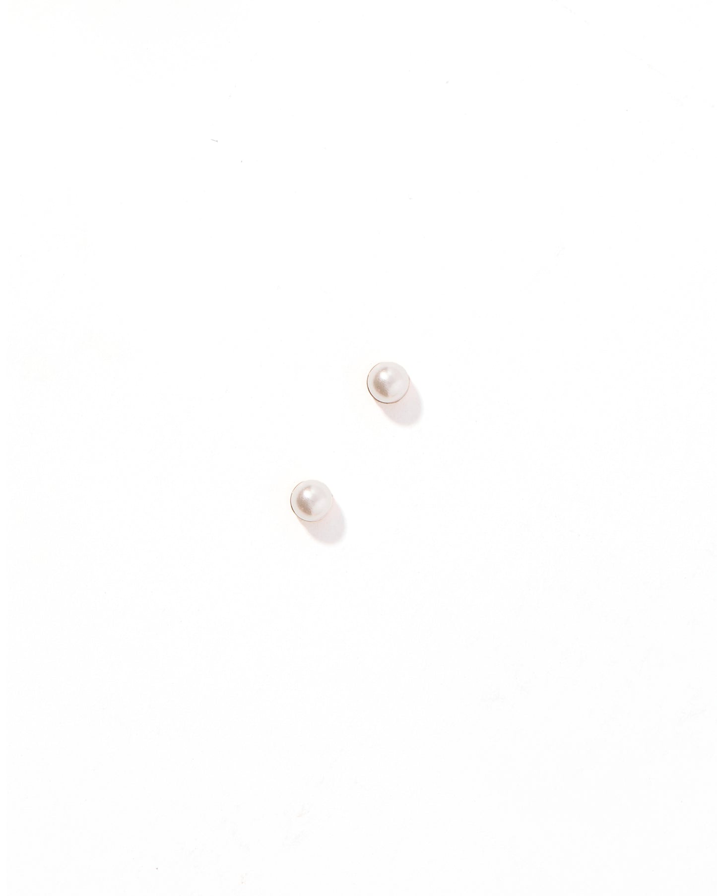 Screwback Stud Earrings - Payton Pearl White 3mm