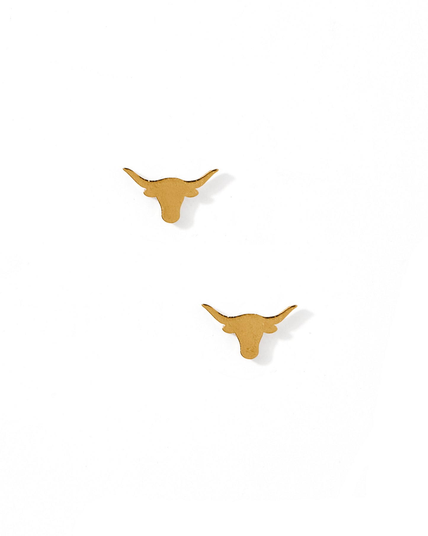 Screwback Stud Earrings - Longhorn