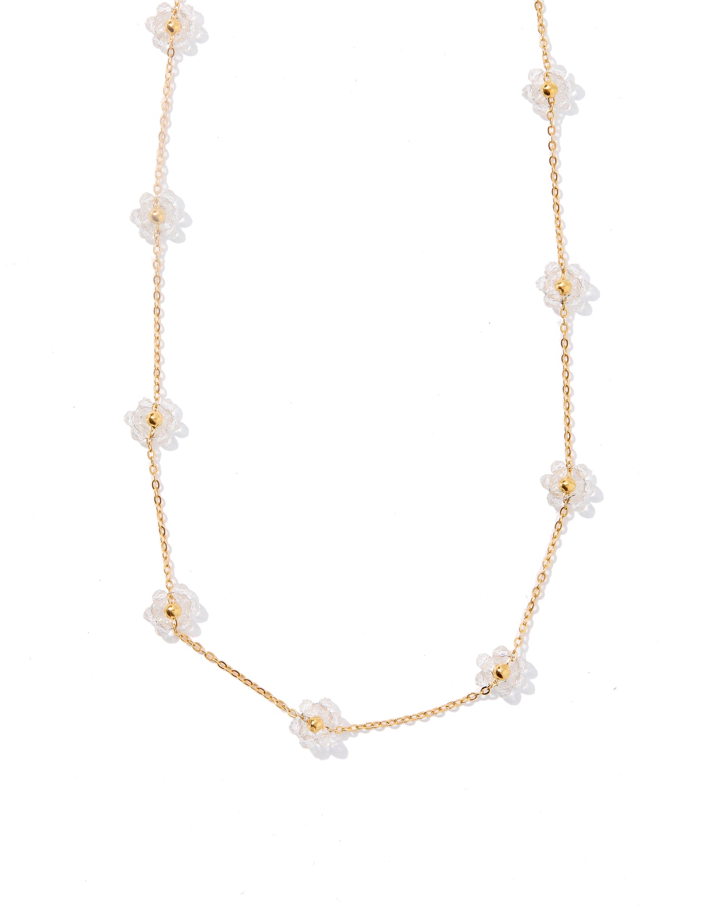 Necklace - Gracie Flower Pearl