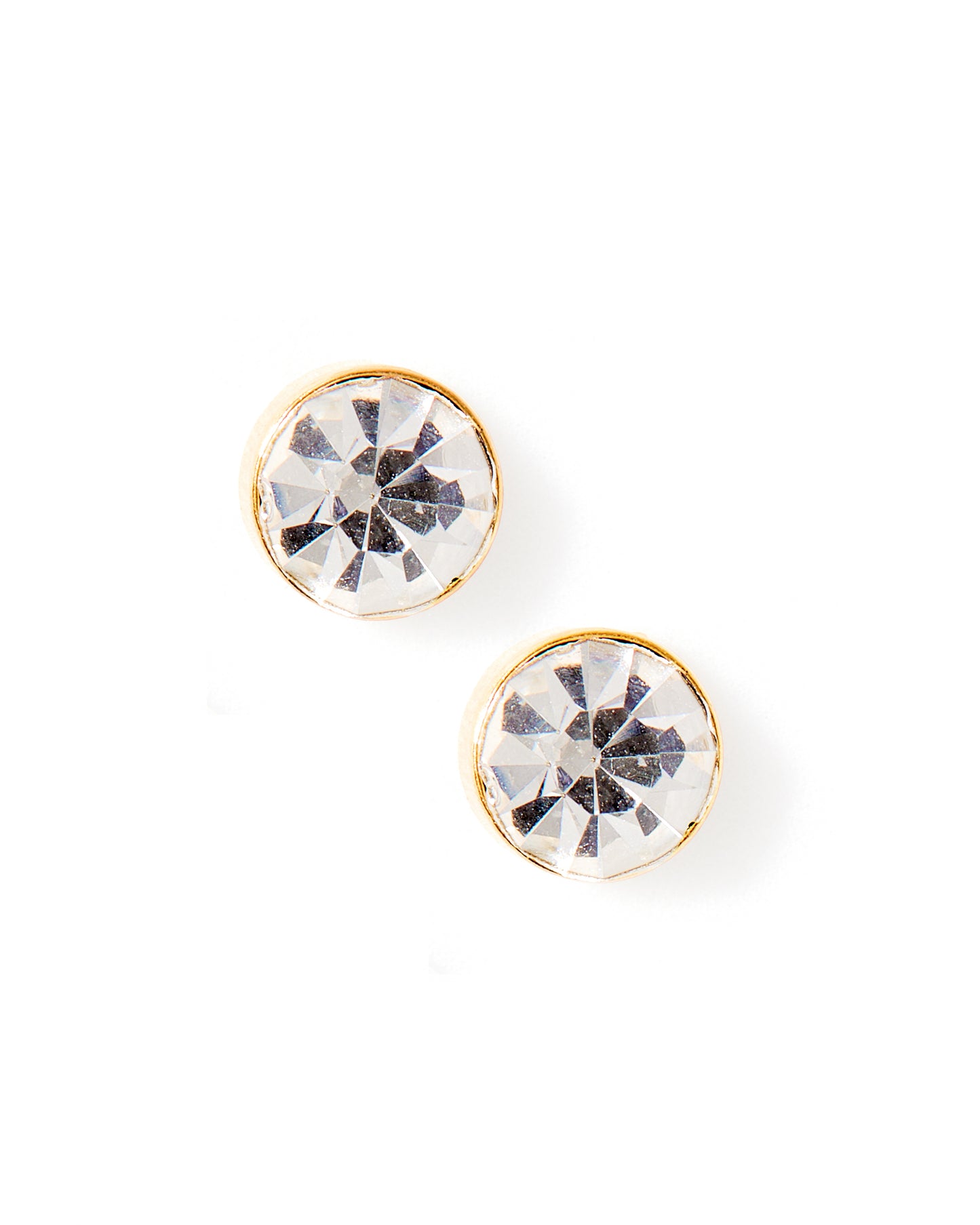 Screwback Stud Earrings - Juliet Clear 8mm