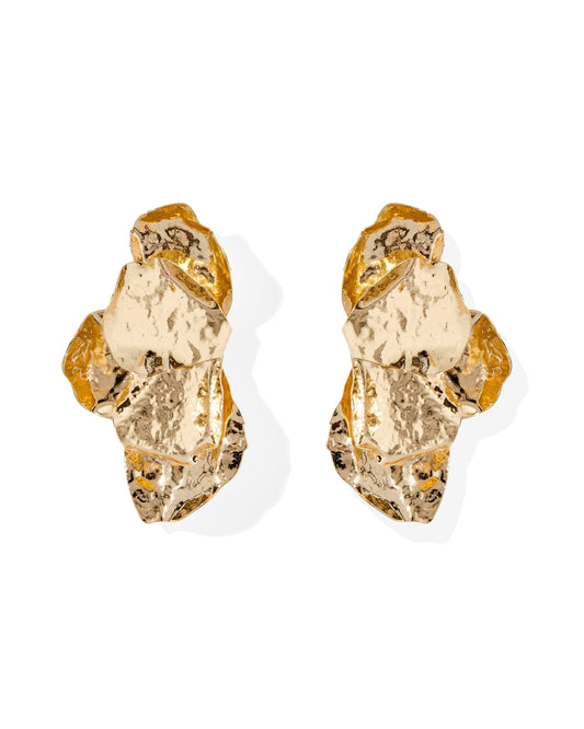 Eden Statement Earrings - Gold