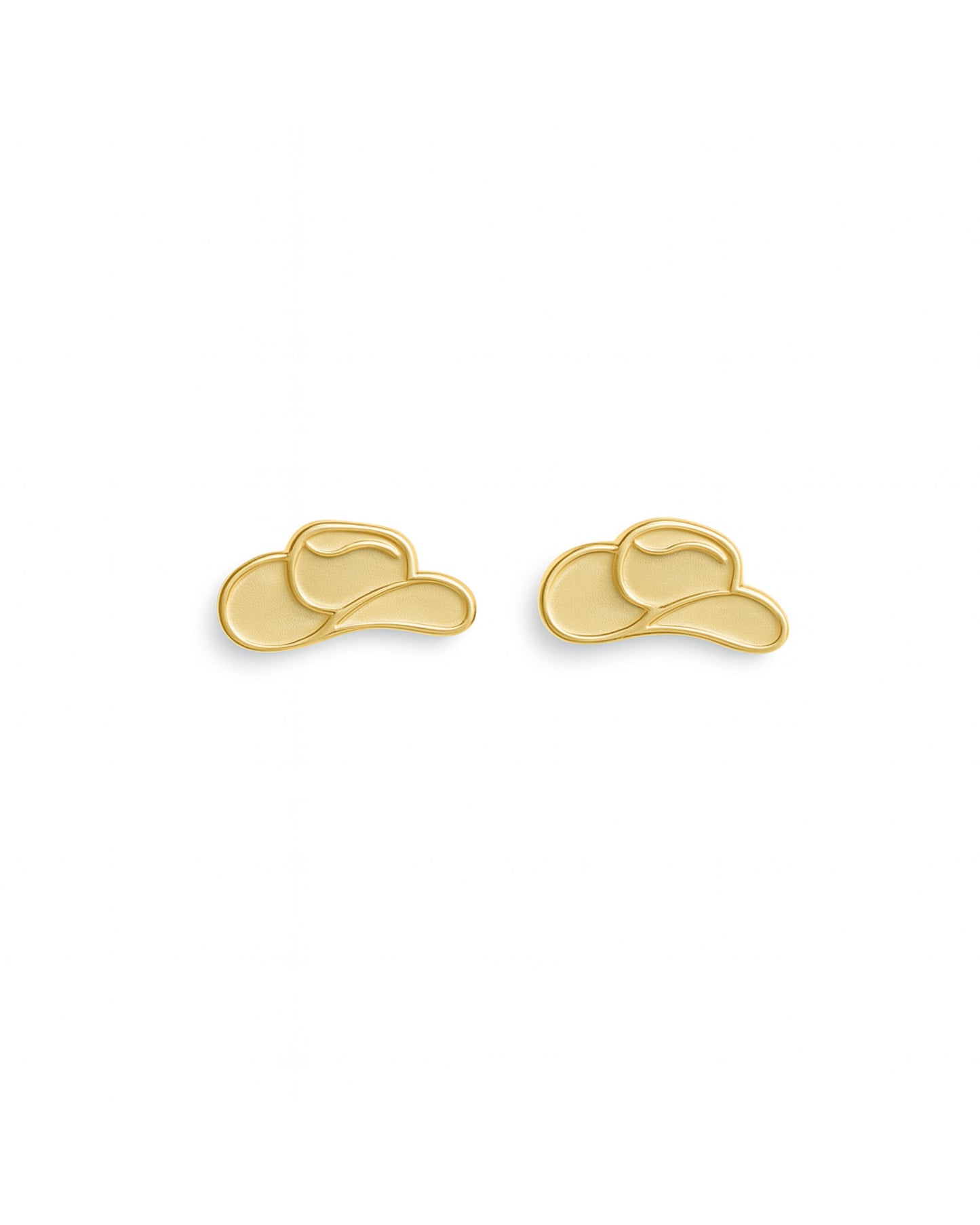 Screwback Stud Earrings - Cowgirl Hat