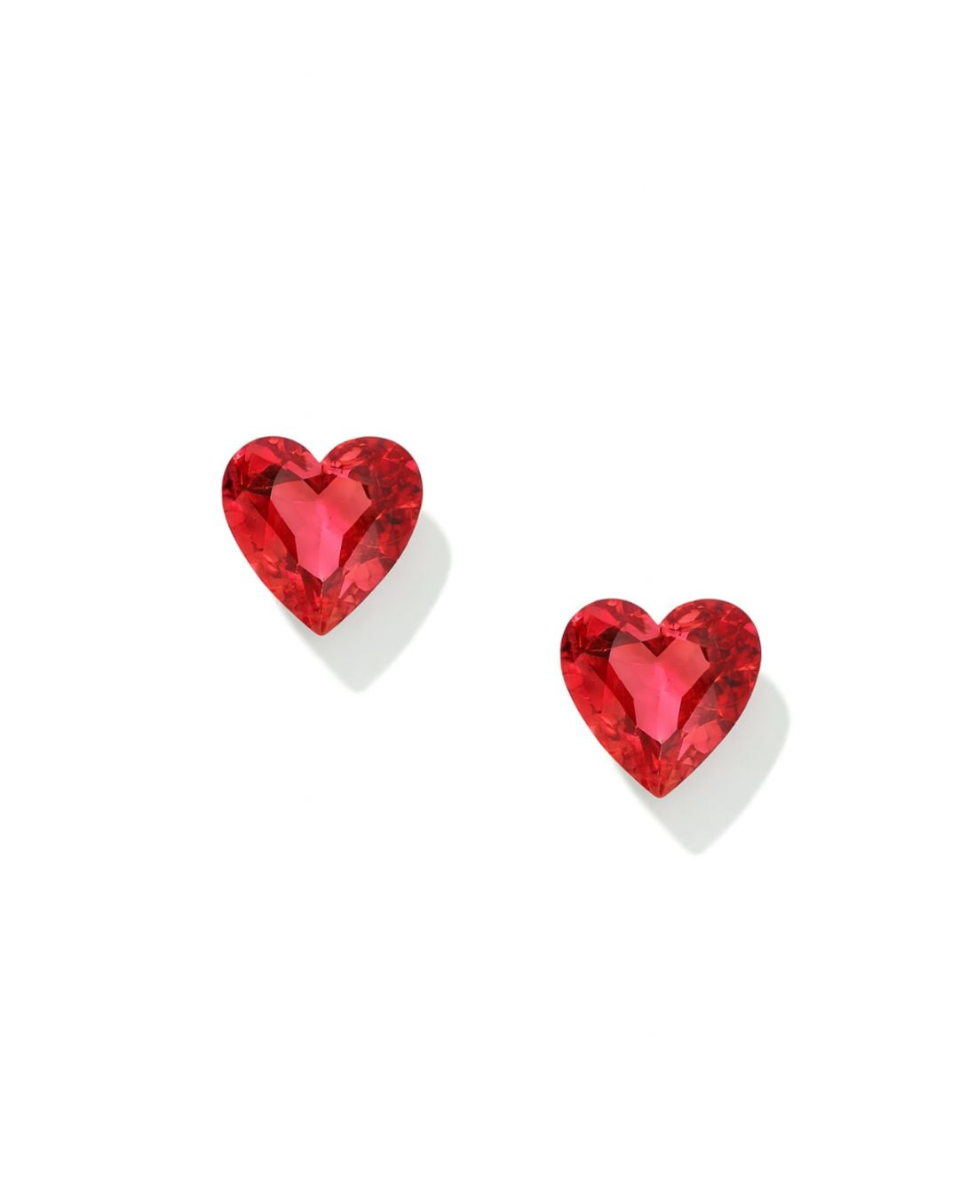 Screwback Stud Earrings Lux - Candy Heart - Hot Pink