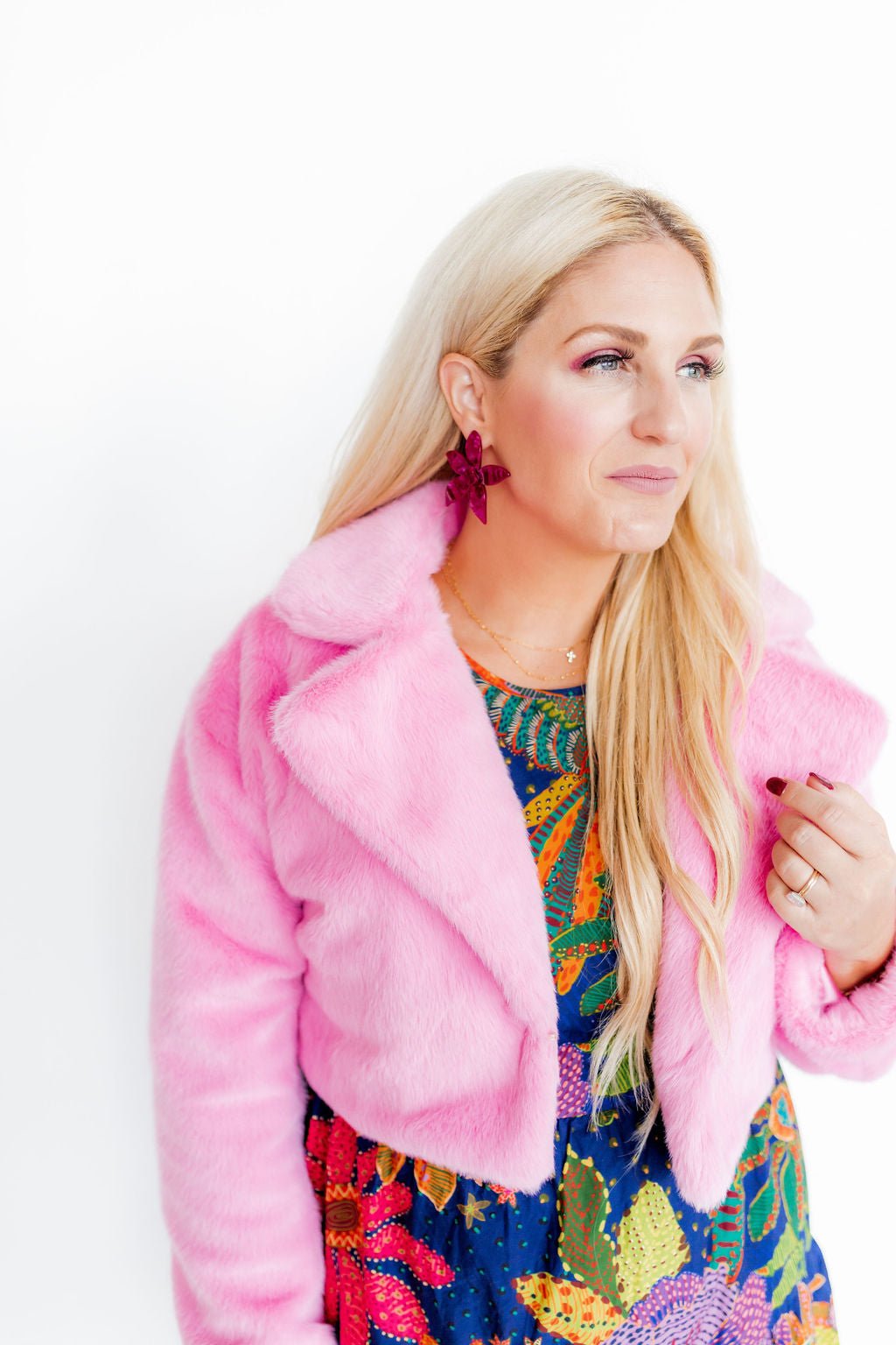 Annie Statement Earring - Pinot Noir