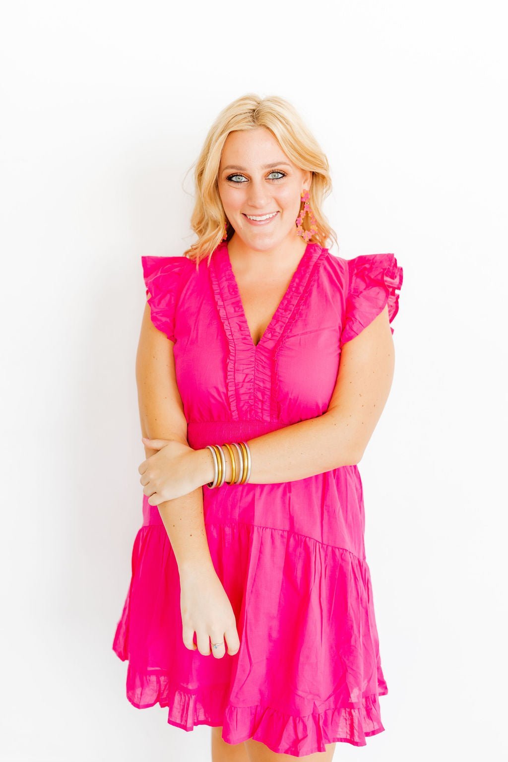 Bianca - Pink Tangerine - Earrings - LINNY CO WholesaleAcetate