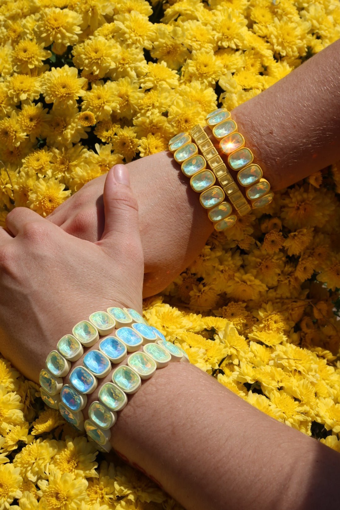 Bracelet - Candy Gem Block Yellow - LINNY CO WholesaleBracelet