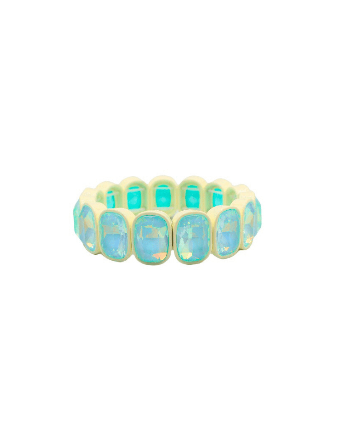 Bracelet - Candy Gem Oval Key Lime - Shop LINNY CO