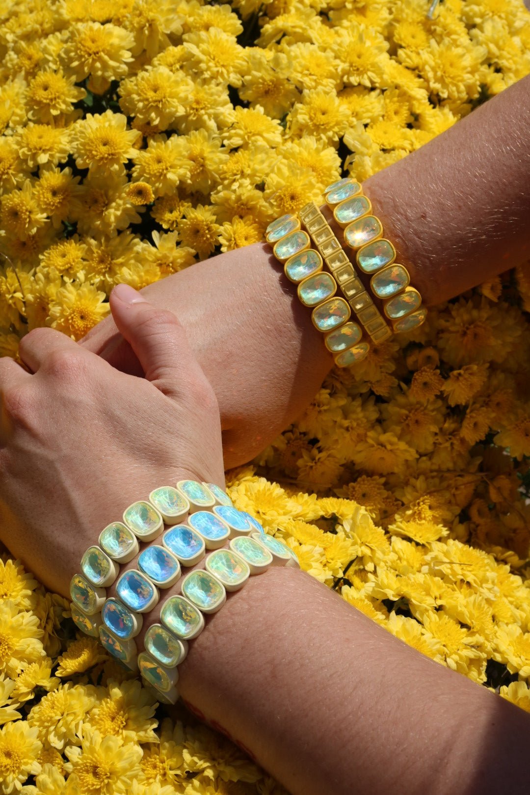 Bracelet - Candy Gem Oval Key Lime - Shop LINNY CO