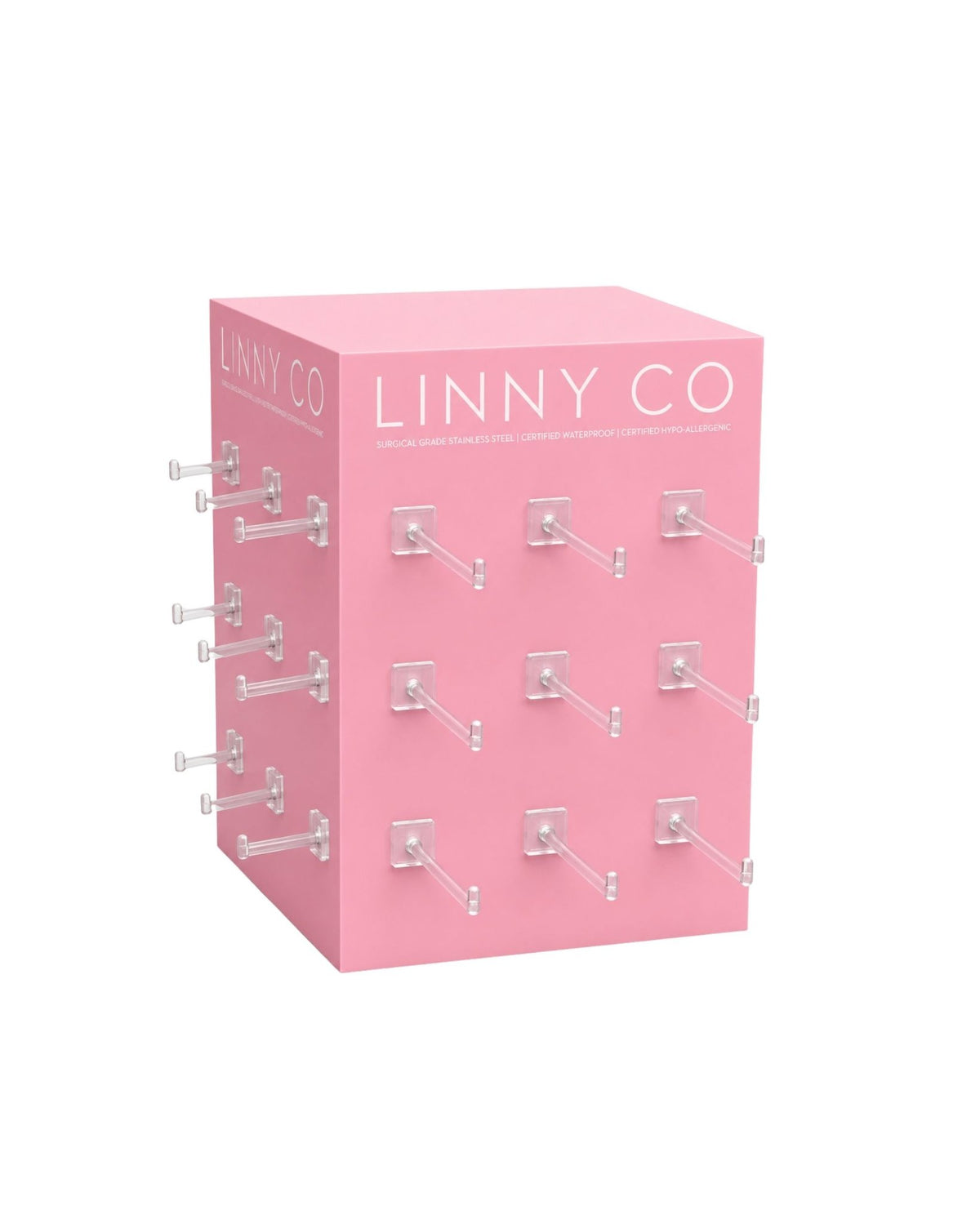 Display - 36 Hook Flat Back Stud Square Spinner - $75 - LINNY CO WholesaleJewelry Holder
