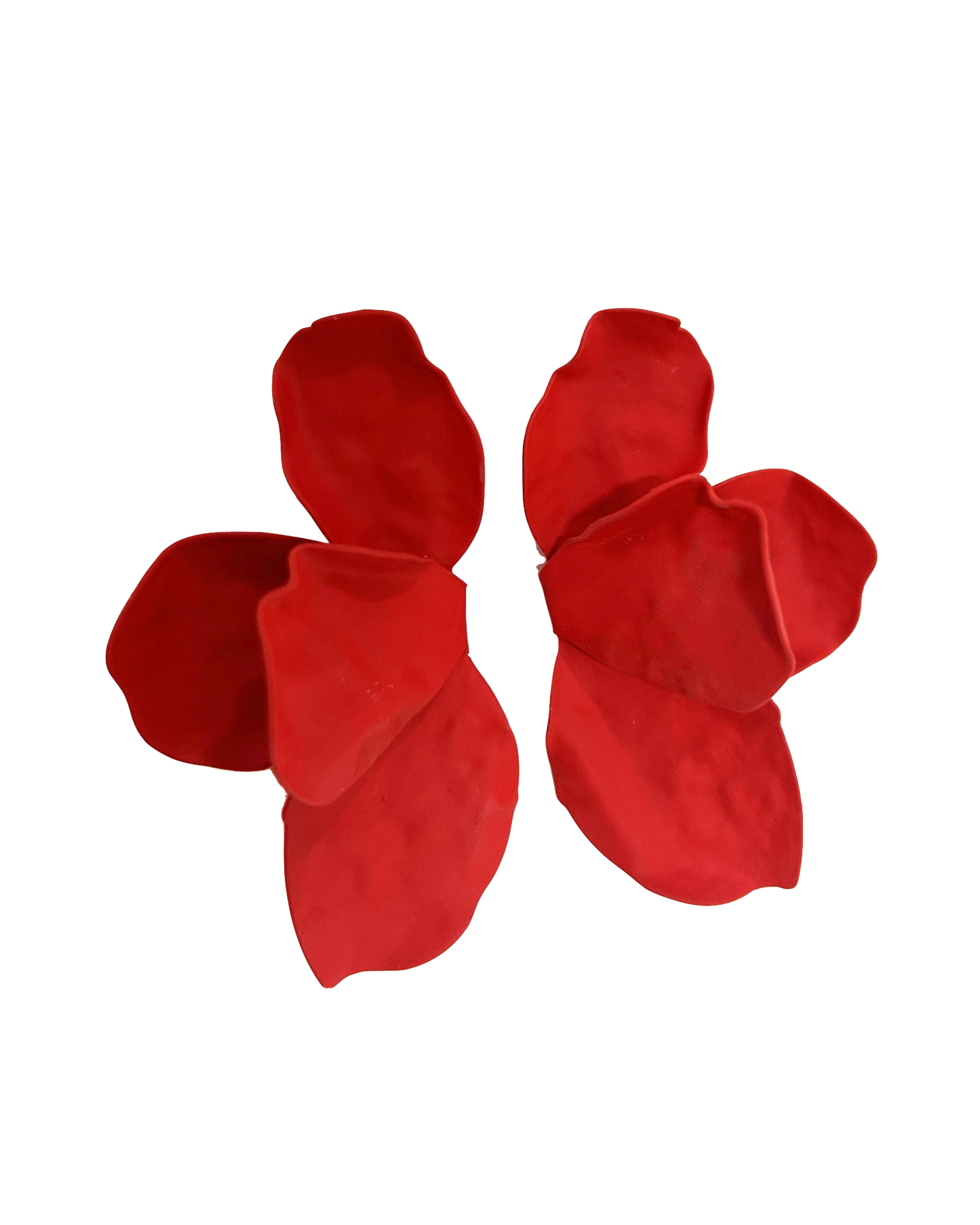 Eden Statement Earrings - Red
