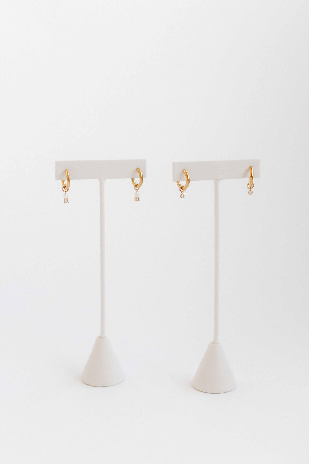 Huggie Charm Earrings - Celine Gold - LINNY CO WholesaleMetals