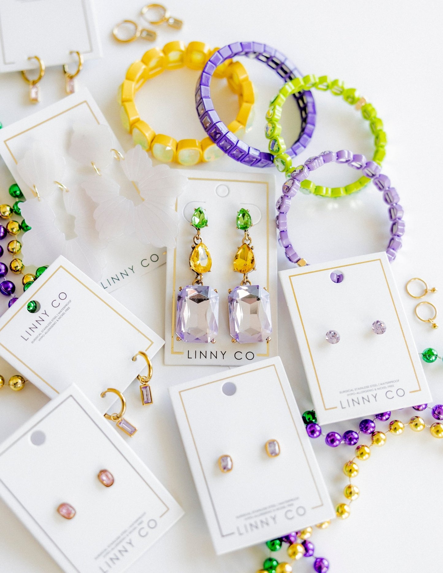 Iris Statement Earrings - LINNY CO WholesaleMetal