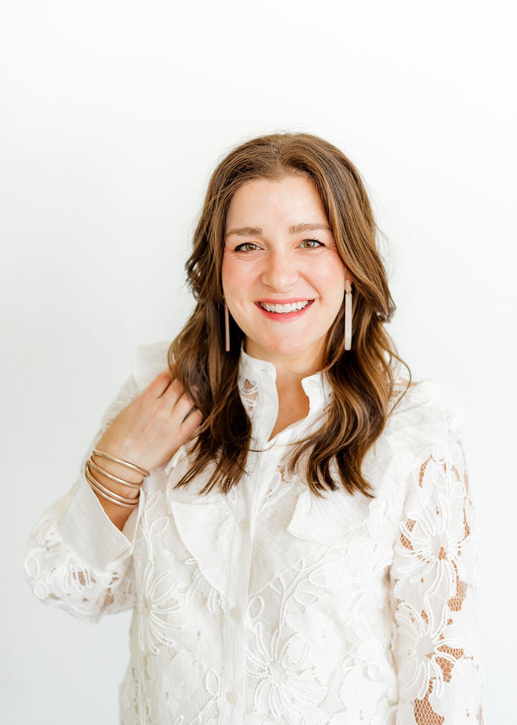 Keli - Blush Satin - Earrings - LINNY CO WholesaleAcetate