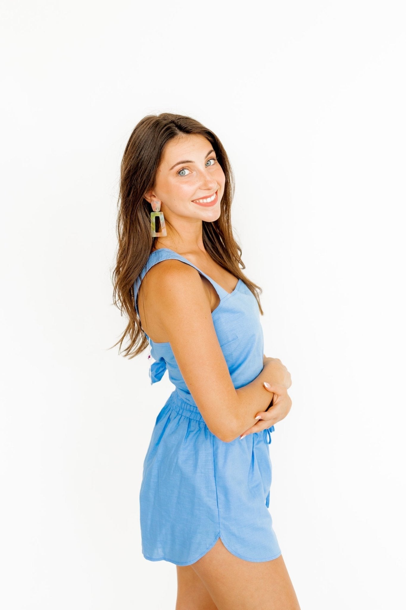 Kennedy Statement Earrings - Neon Punch - LINNY CO WholesaleAcetate