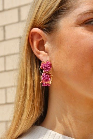 Melinda Hoop - Magenta - LINNY CO WholesaleMetal