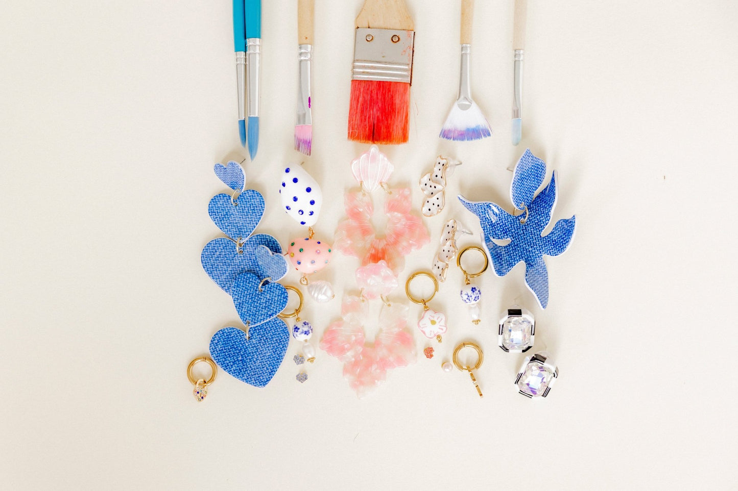 Michelle Statement Earrings - Pink Sugar - LINNY CO WholesaleAcetate