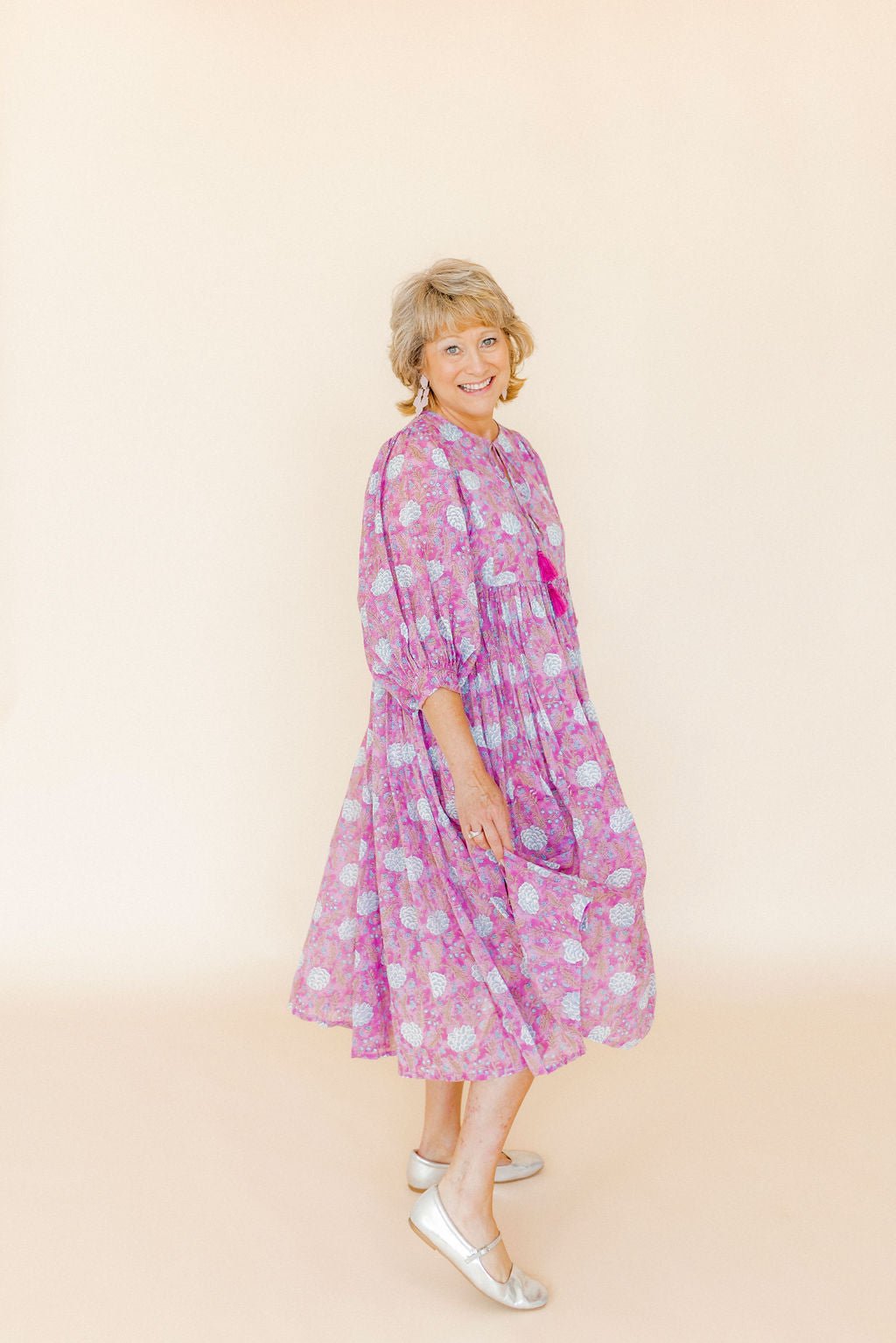 Michelle Statement Earrings - Vintage Rose - LINNY CO WholesaleAcetate