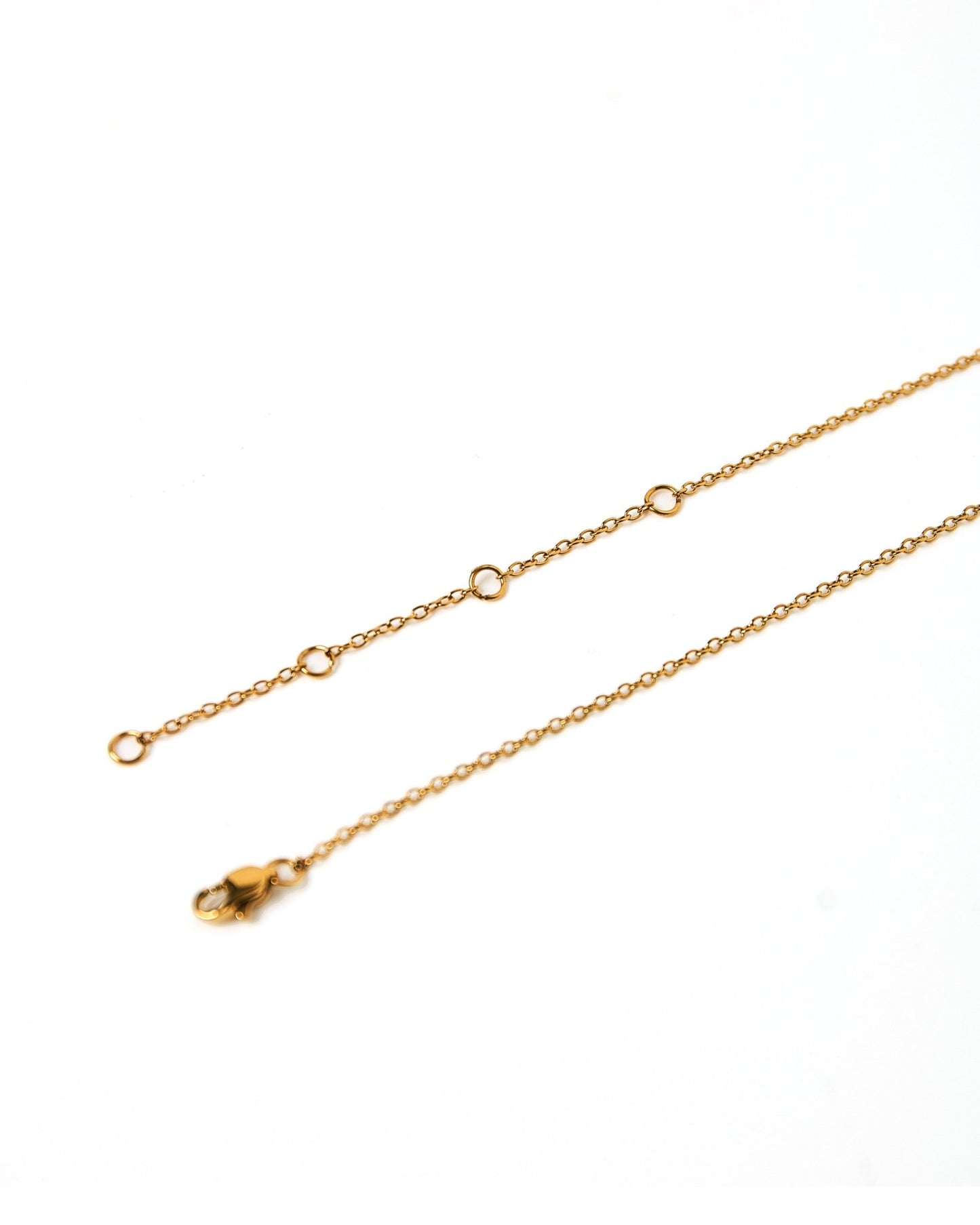 Necklace - April Floating Opal White - LINNY CO Wholesale