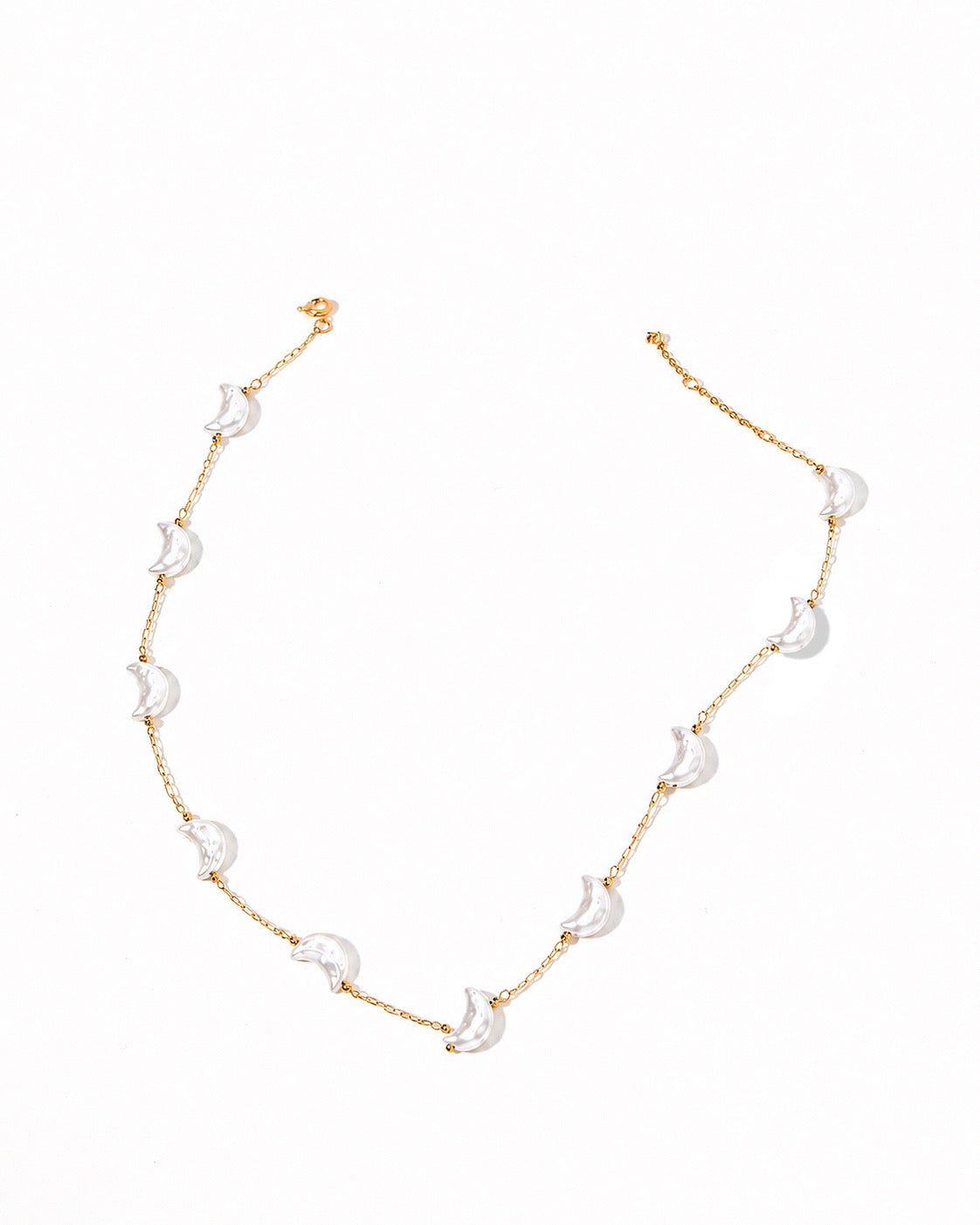 Necklace - Birdie Moon Pearl - LINNY CO WholesaleStuds